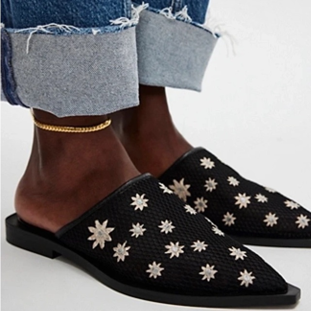 FREE PEOPLE Becky Daisy Mules - Picture 4 of 13